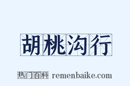 胡桃沟行是什么意思的图片